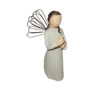 Willow Tree Angel Of Warmth Figurine Susan Lordi Demdaco 2001 Candle Brown Hair